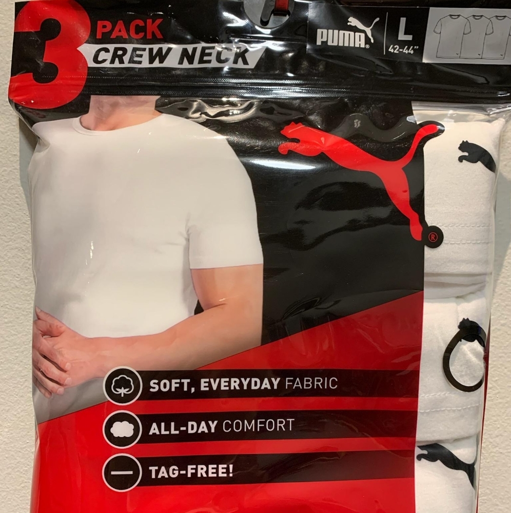 Puma Crew Neck Shirts Large